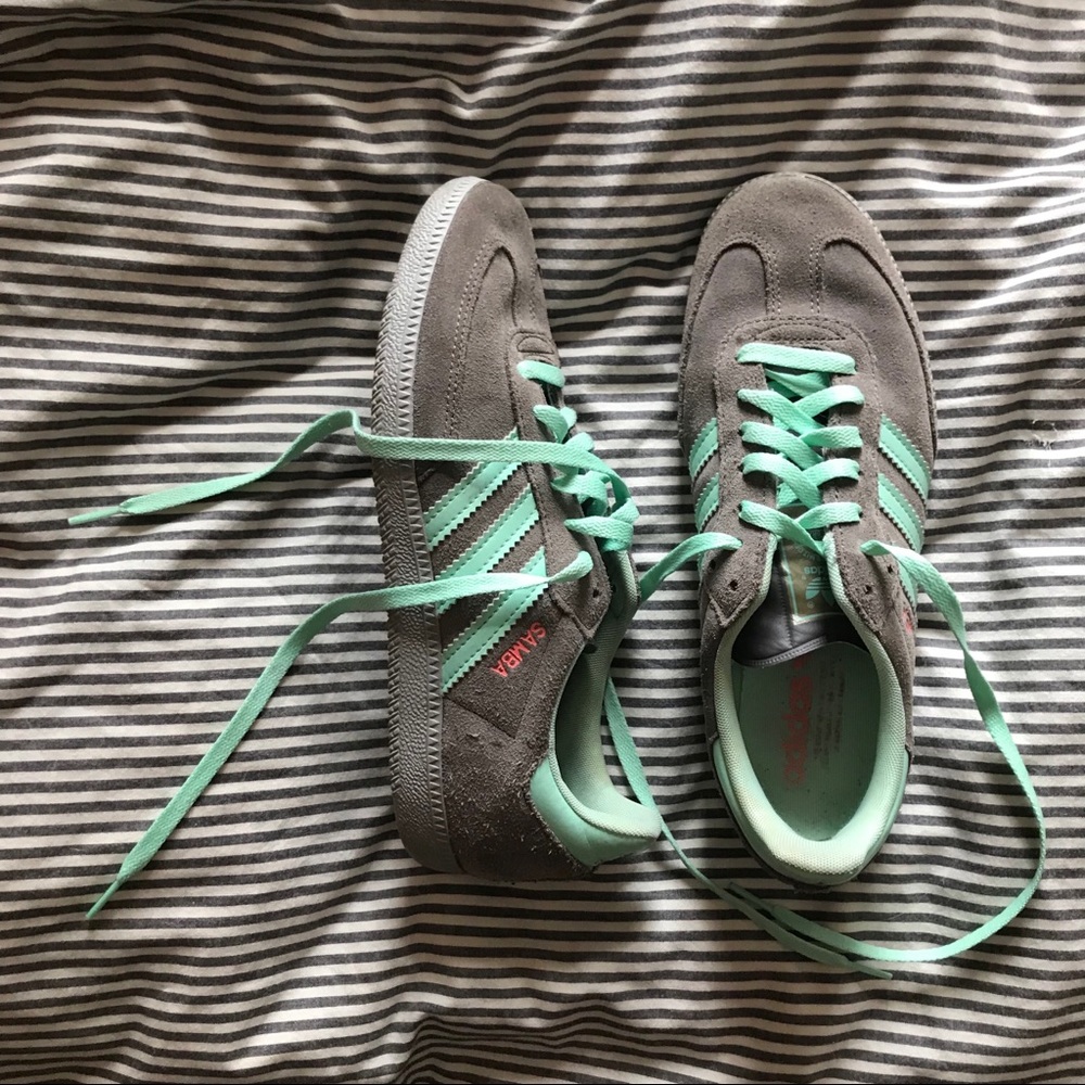 adidas ©️ SAMBA Gray + Teal